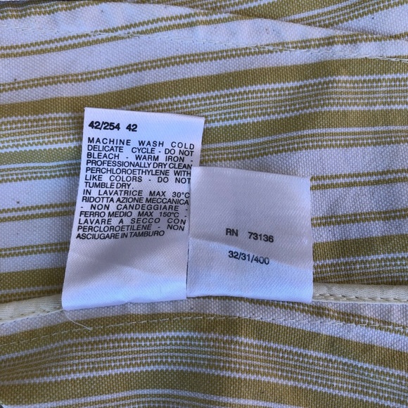 Weekend MaxMara Made In Italy Cotton Yellow Off White Stripped 1 Button Jacket 8 - Picture 11 of 16